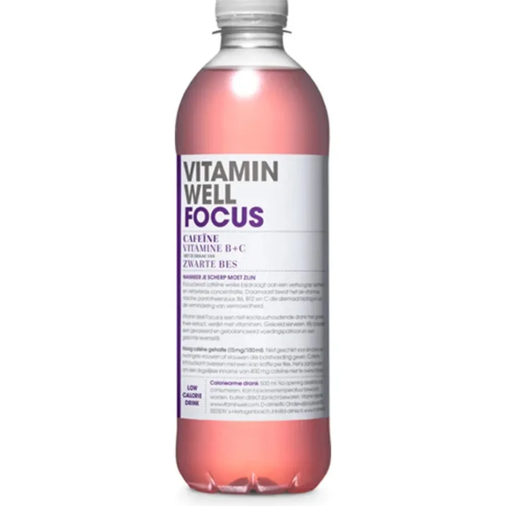 12x Vitamine Water Focus 500 ml^Vitamin Well Online