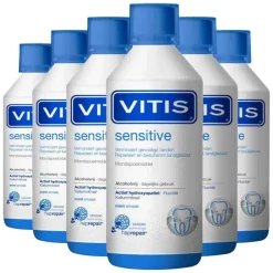 6x Mondwater Sensitive 500 ml^Vitis