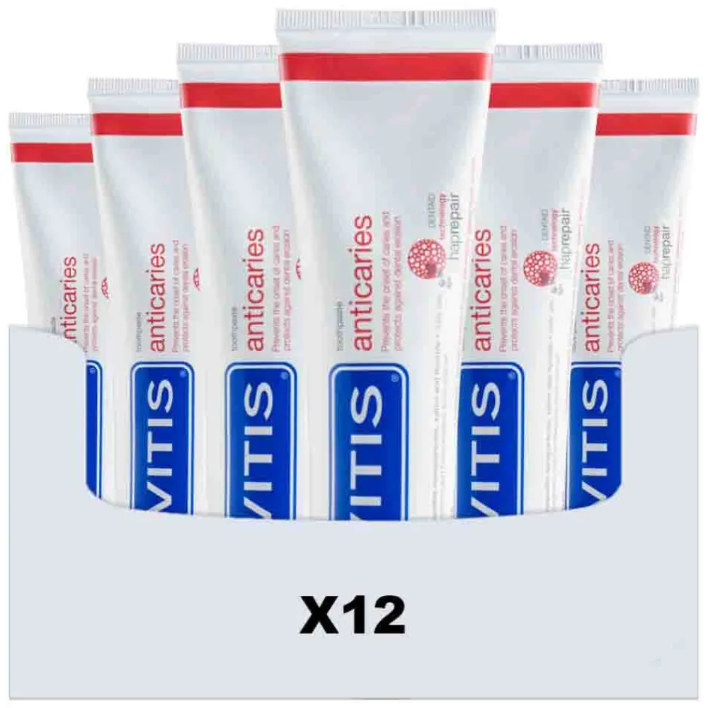 Hot 12x Tandpasta Anticaries 75 ml Spoelen & Poetsen