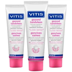 Specialistische Mondverzorging|Spoelen & Poetsen<Vitis 3x Tandpasta Gezond Tandvlees 75 ml