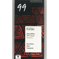 Chocolade<Vivani 10x Chocolade Feine Bitter 99% Cacao 80 gr
