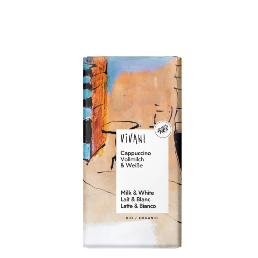 Outlet 10x Chocoladereep Melk en Wit Cappuccino 100 gr Chocolade