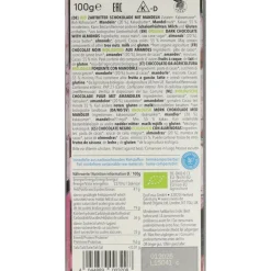 Chocolade<Vivani 10x Chocoladereep Puur Amandelen 100 gr