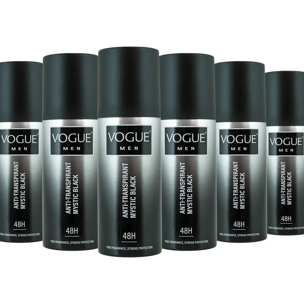 Discount 6x Anti-Transpirant Mystic Black 150 ml Deodorant