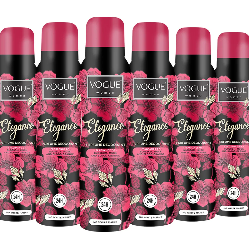 Deodorant<Vogue 6x Elegance Parfum Deodorant 150 ml