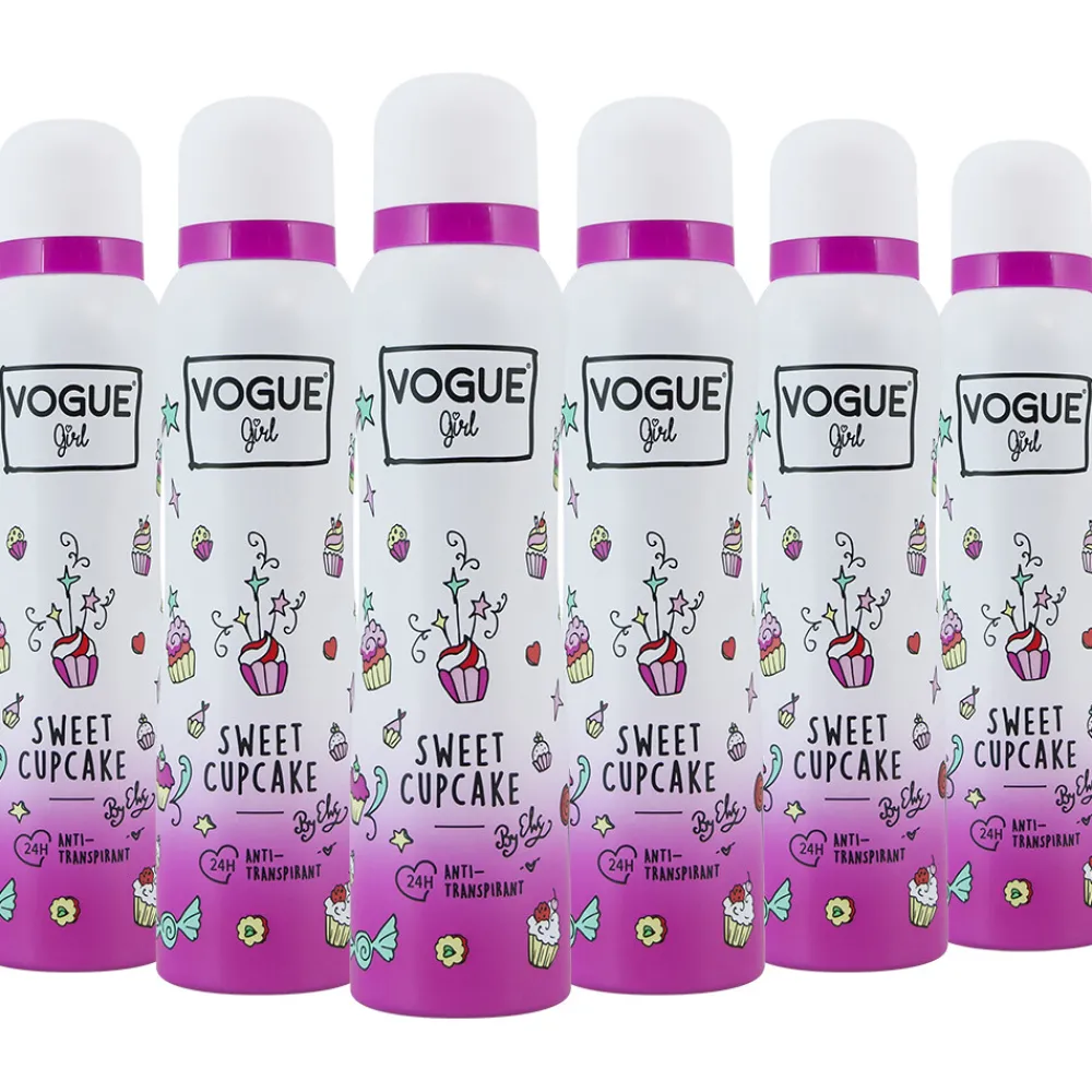 Deodorant<Vogue 6x Girl Anti Transpirant Sweet Cupcake 150 ml