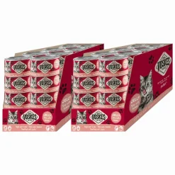 Kattenvoer<Voskes 48x Kattenvoer Nat Tonijn met Zalm 85 gr