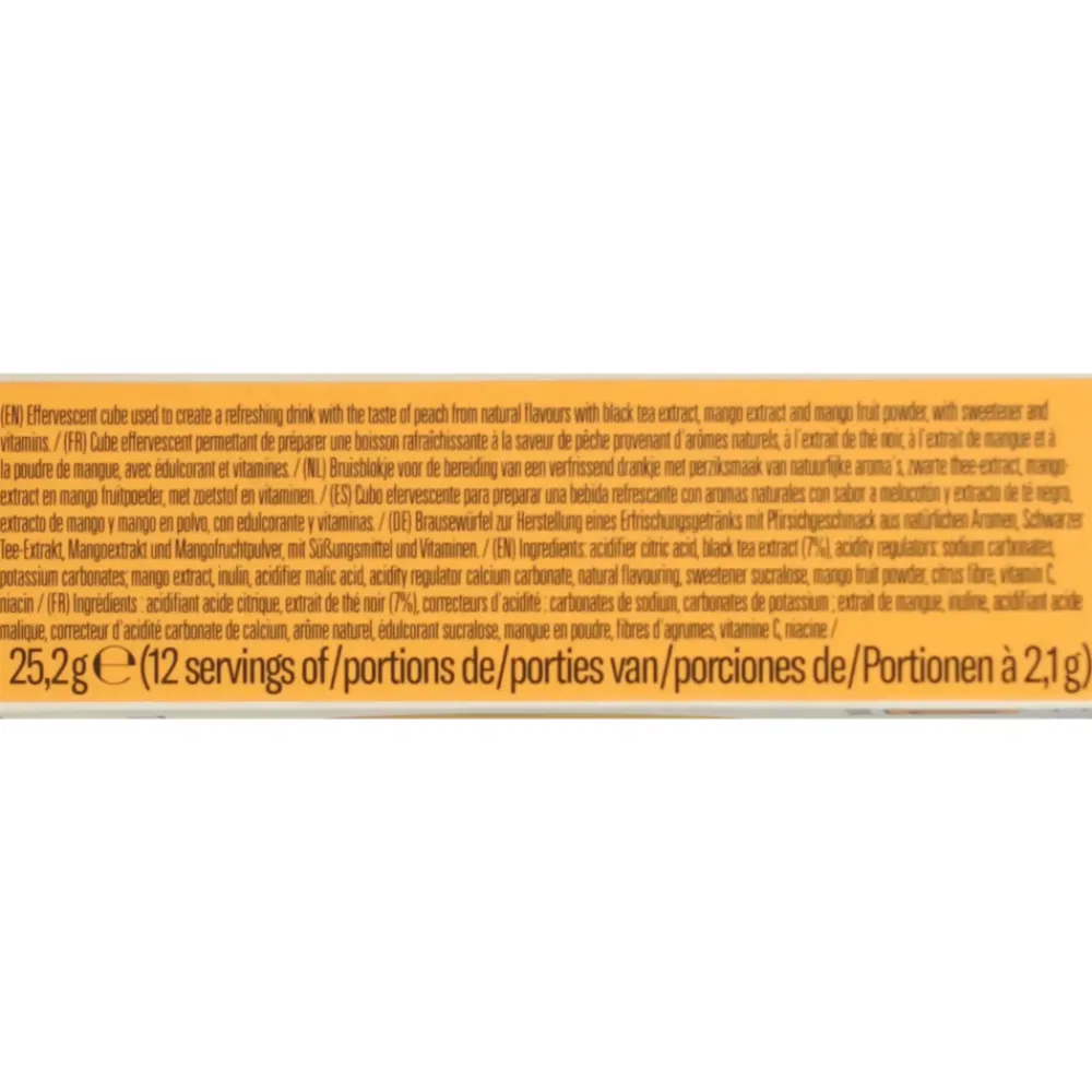 3x Microdrink Hydratatieblokjes Ice Tea Peach 12 stuks^Waterdrop