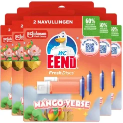 5x Fresh Discs Duo Navulling Mango Verse 72 ml^WC Eend Best