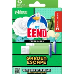 Toiletartikelen<WC Eend 5x Fresh Discs Duo Navulling Garden Escape 72 ml