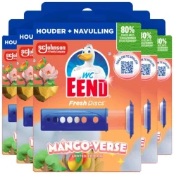 5x Fresh Discs Houder Mango Verse 36 ml^WC Eend Hot