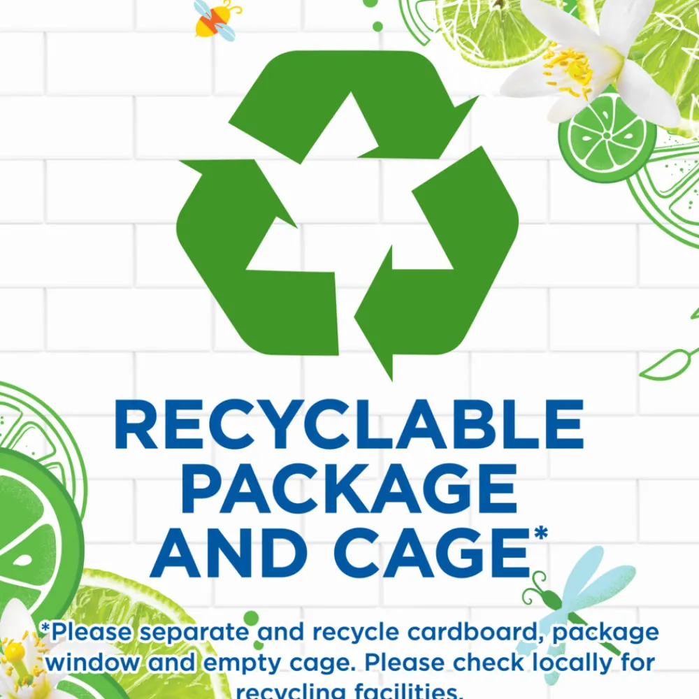 Hot 8x Toiletblok Active Clean Citrus 38 gr Toiletartikelen