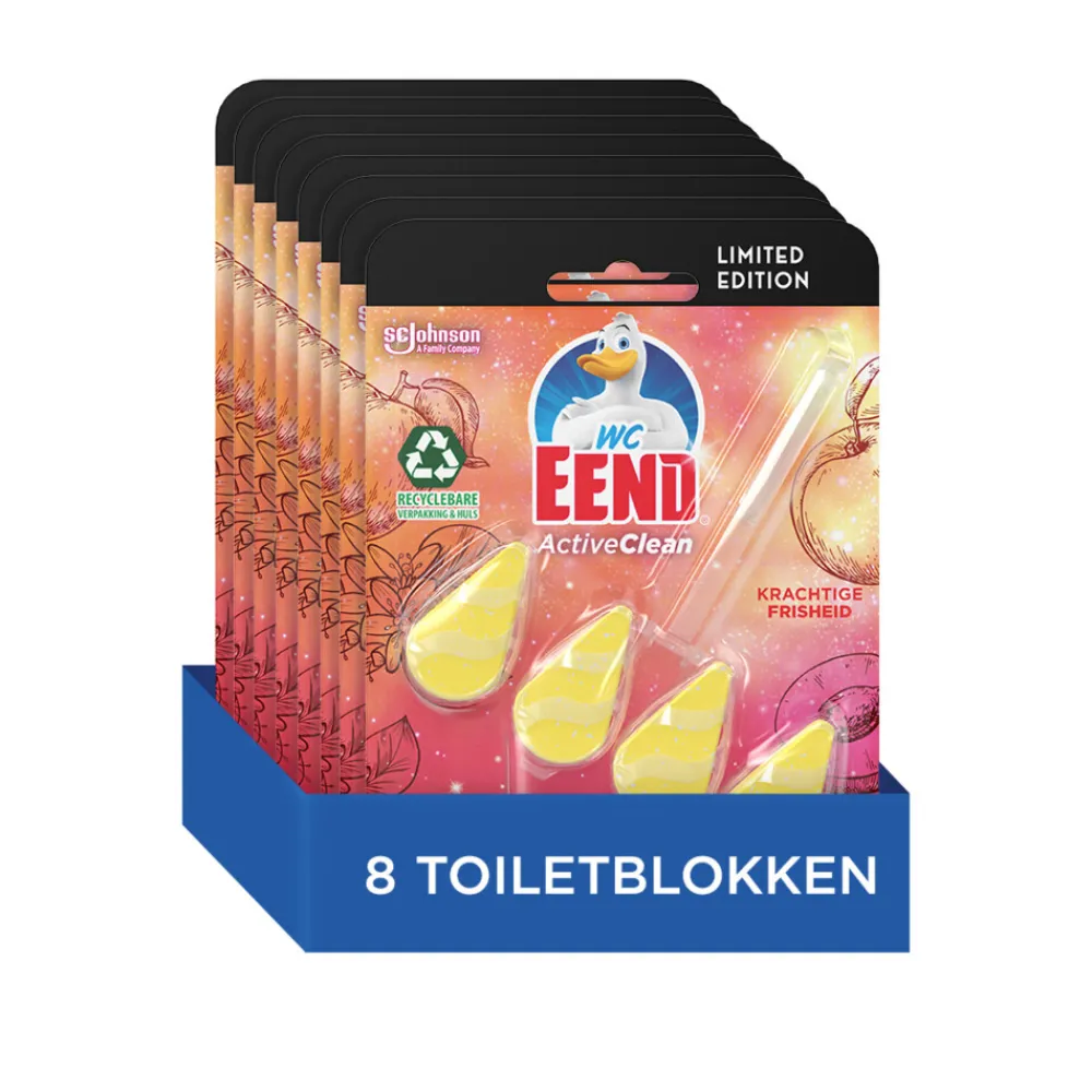 Hot 8x Toiletblok Active Cosmic Peach 38 gr Toiletartikelen