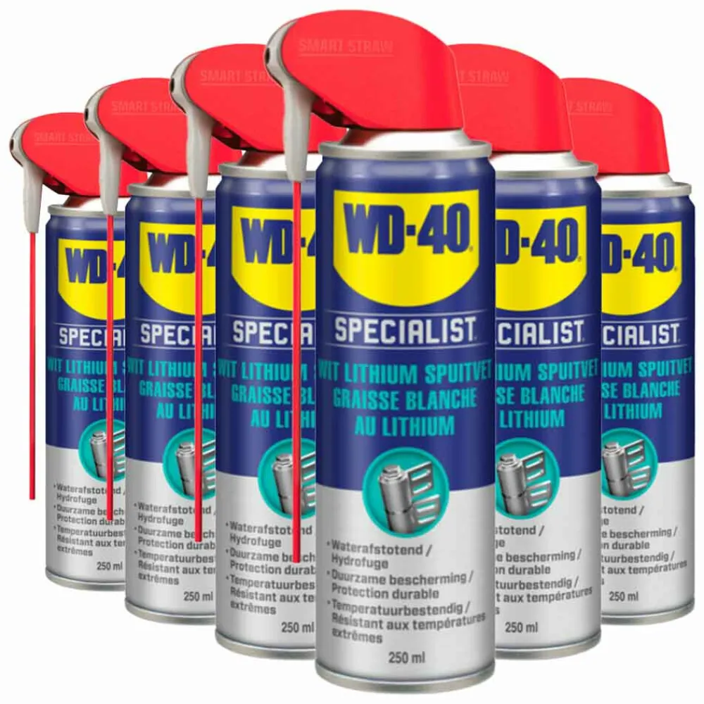 Clearance 6x Specialist® Wit Lithiumspuitvet 250 ml Auto