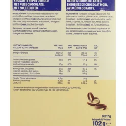 Snacks & Tussendoortjes<WeCare 8x Bars Crunchy Dark Choco 102 gr