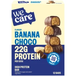 3x High protein Bars Choco Banana 372 gr^WeCare Sale