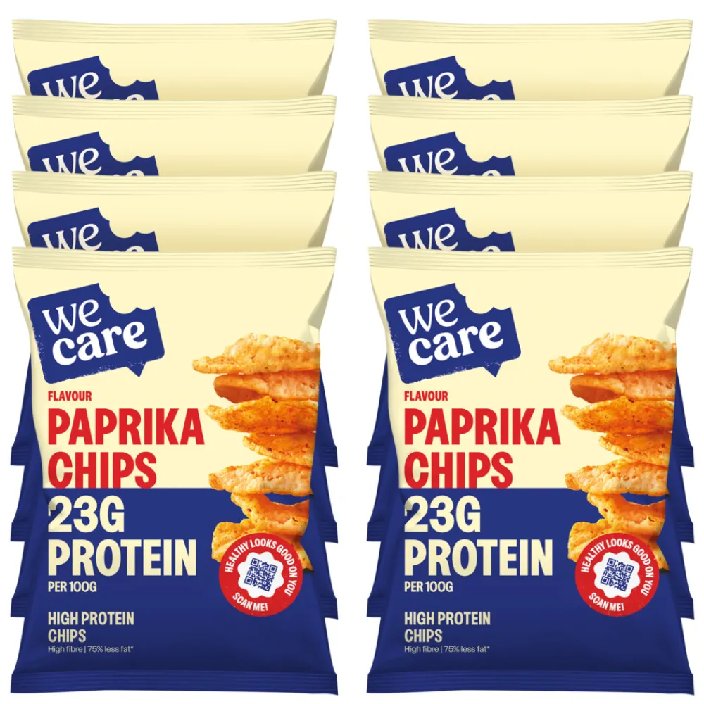 8x High Protein Chips Paprika 25 gr^WeCare Sale