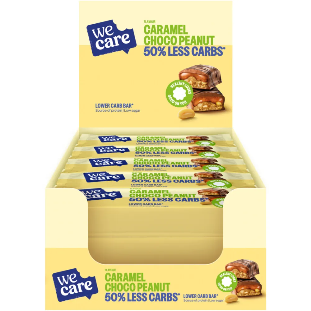 15x Lower Carb Bar Caramel Choco Peanut 35 gr^WeCare Discount