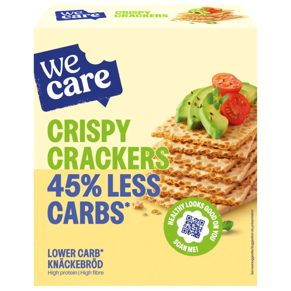 Snacks & Tussendoortjes<WeCare 3x Lower Carb Crackers Crispy 100 gr