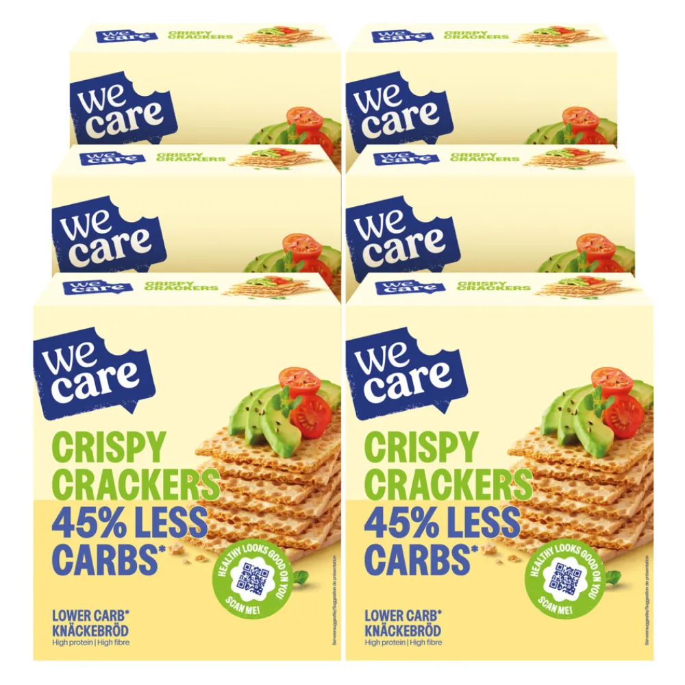 Discount 6x Lower Carb Crackers Crispy 100 gr Snacks & Tussendoortjes
