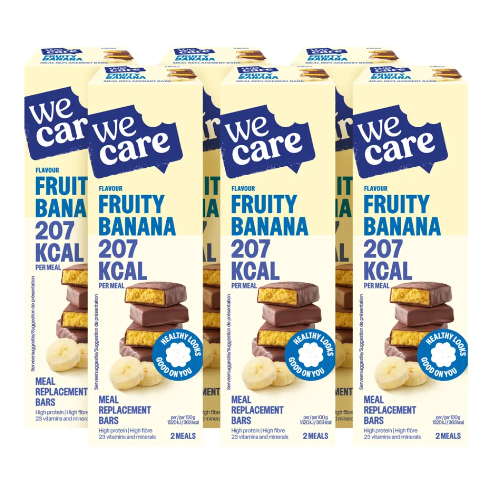 Snacks & Tussendoortjes<WeCare 6x Meal Replacement Bars Fruity Banana 116 gr