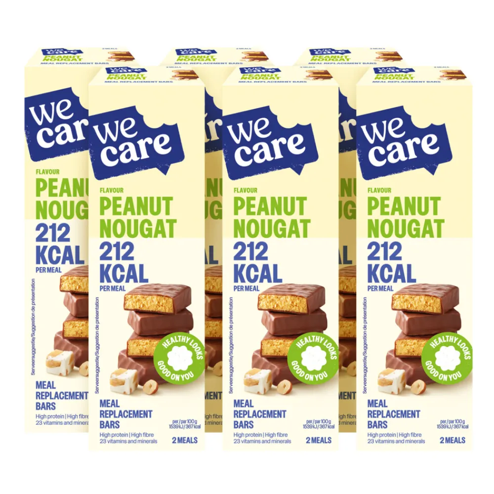 Discount 6x Meal Replacement Bars Peanut Nougat 116 gr Snacks & Tussendoortjes