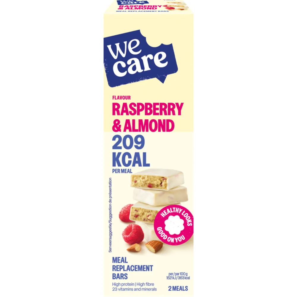 Snacks & Tussendoortjes<WeCare 3x Meal Replacement Bars Raspberry Almond 116 gr