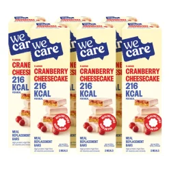 6x Meal Replacement Bars Cranberry Cheesecake 116 gr^WeCare New