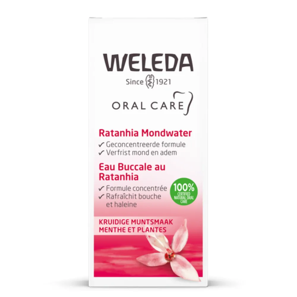 3x Mondwater Geconcentreerd Ratanhia 50 ml^WELEDA Hot