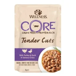 Sale 24x Kattenvoer Tender Cuts Kalkoen - Eend 85 gr Kattenvoer