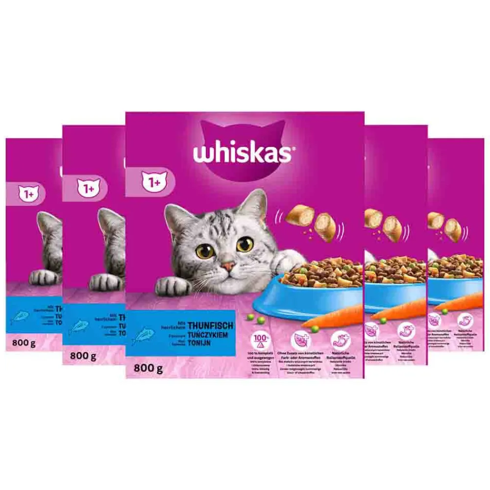 5x 1+ Adult Katten Droogvoer Tonijn 800 gr^Whiskas Outlet