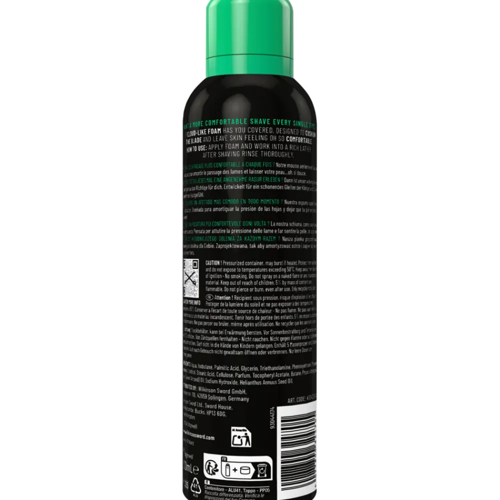 Scheren & Ontharen<Wilkinson 6x Sensitive Shave Foam 200 ml