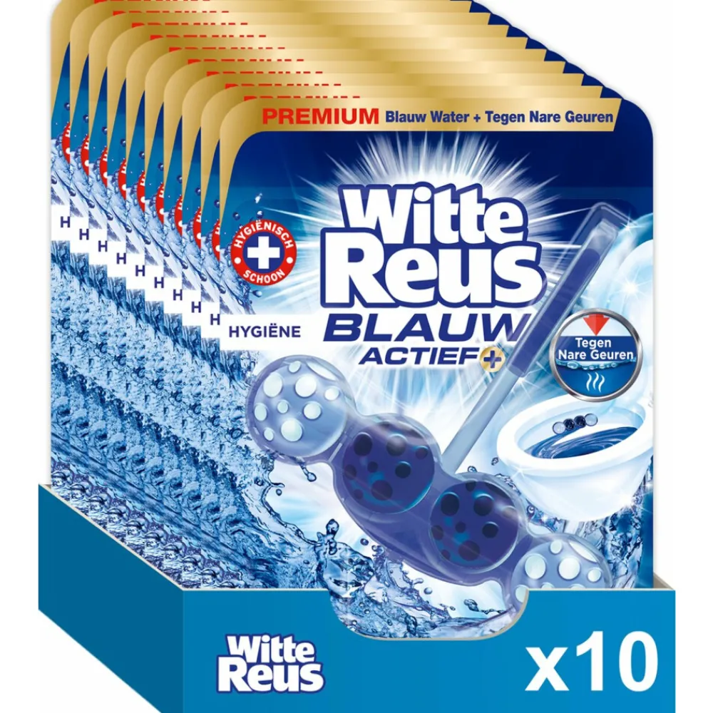 10x Toiletblok Blauw Actief Hygiëne^Witte Reus Hot
