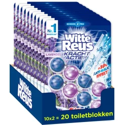 10x Toiletblok Kracht Actief Lavendel 2 stuks^Witte Reus Outlet