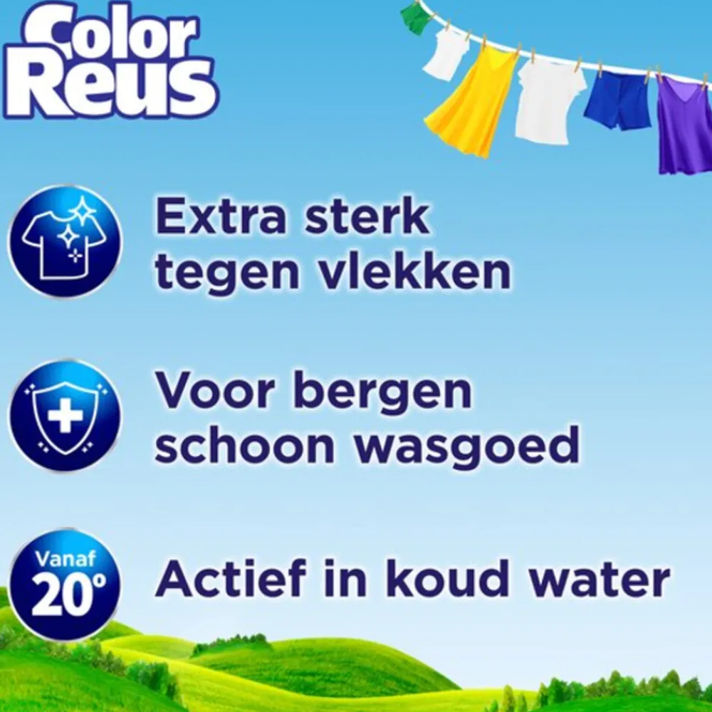 Wasmiddel<Witte Reus 2x Vloeibaar Wasmiddel Color Reus 100 wasbeurten 4,5 liter