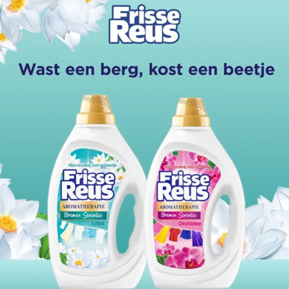 Wasmiddel<Witte Reus 2x Wasmiddel Frisse Reus Gel Lotus 77 Wasbeurten 3,465 liter