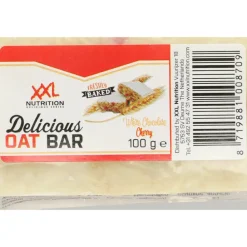 Sportvoeding & Drank|Snacks & Tussendoortjes<XXL Nutrition 12x Delicious Oat Bar Witte Chocolade Kers 100 gr