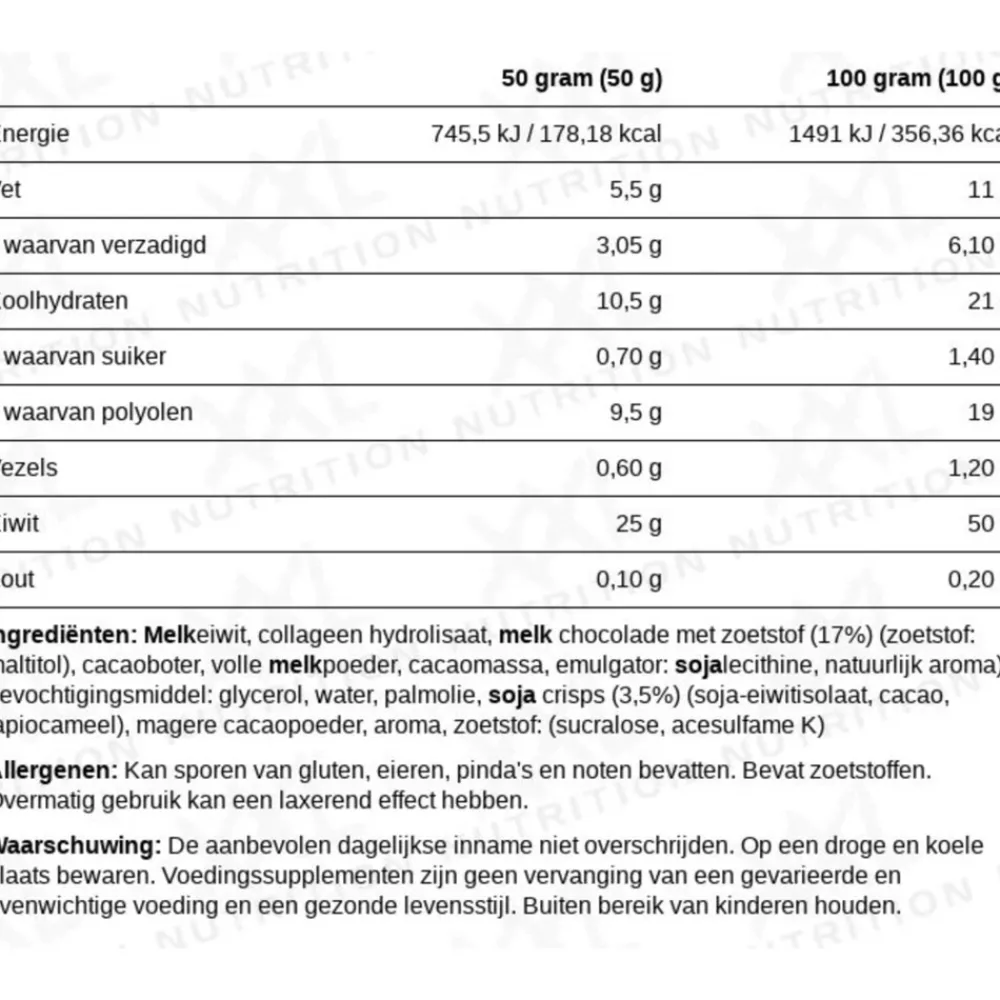 20x High Proteïne Bar 2.0 Chocolade 50 gr^XXL Nutrition Best