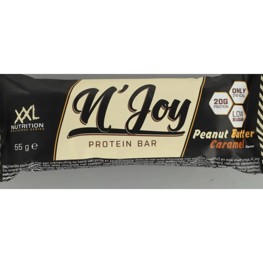 15x NJOY Proteïne Bar Pindakaas Caramel 55 gr^XXL Nutrition Clearance