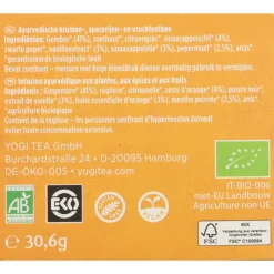 Hot 3x Biologisch Ginger Orange Vanilla 17 stuks Thee