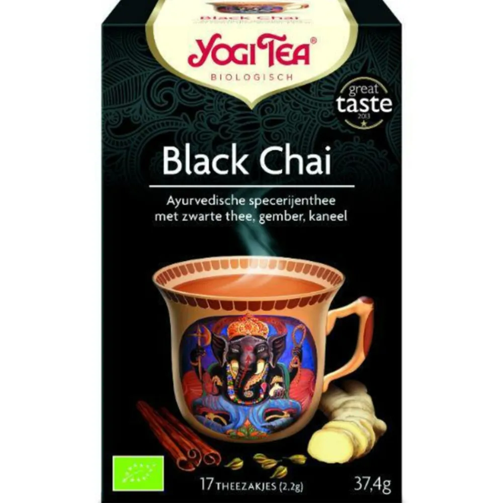 Thee<Yogi tea 3x Black Chai Biologisch 17 stuks