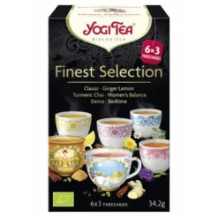 Thee<Yogi tea 3x Finest Selection Biologisch 18 stuks
