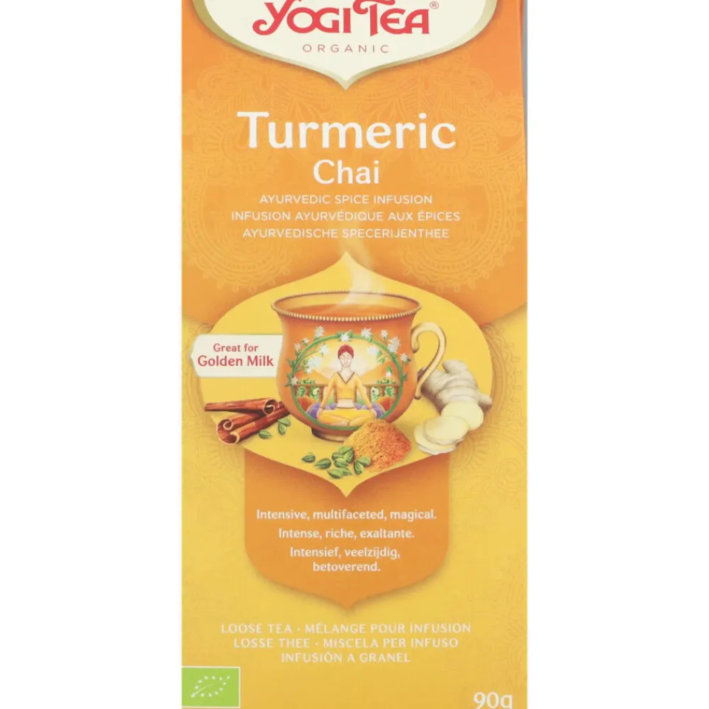 Thee<Yogi tea 3x Turmeric Chai Bio 90 gr