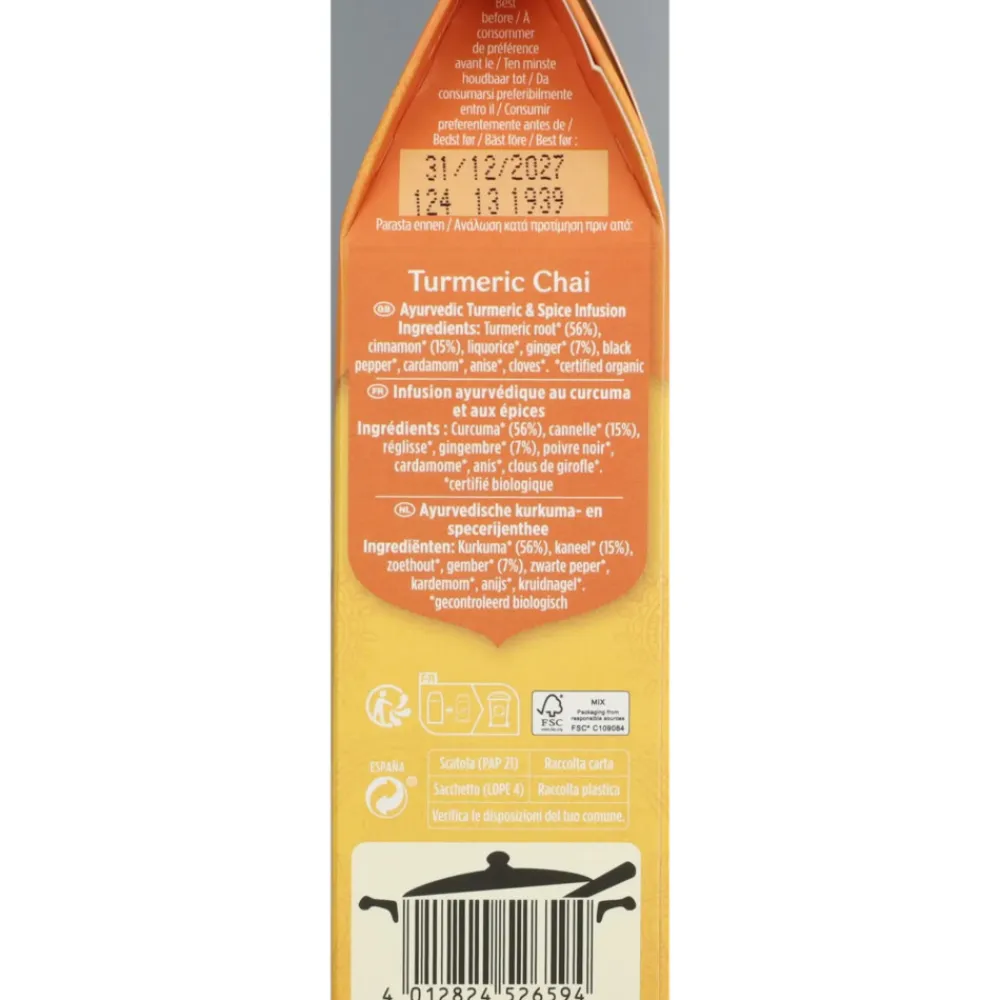 Thee<Yogi tea 3x Turmeric Chai Bio 90 gr