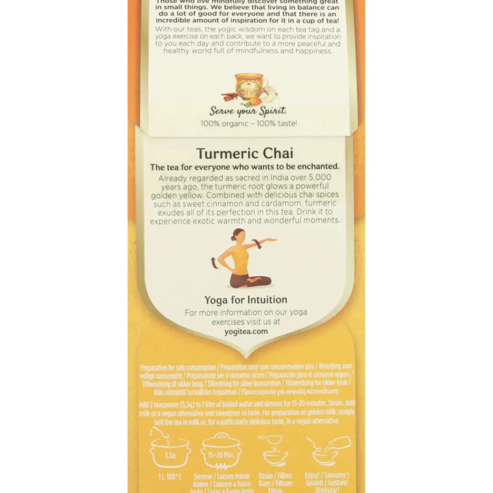 Thee<Yogi tea 3x Turmeric Chai Bio 90 gr