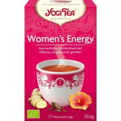 Thee<Yogi tea 3x Womens Energie Biologisch 17 stuks