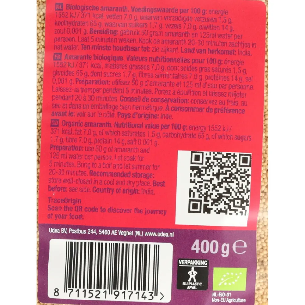 Online 6x Amaranth Bio 400 gr Zaden