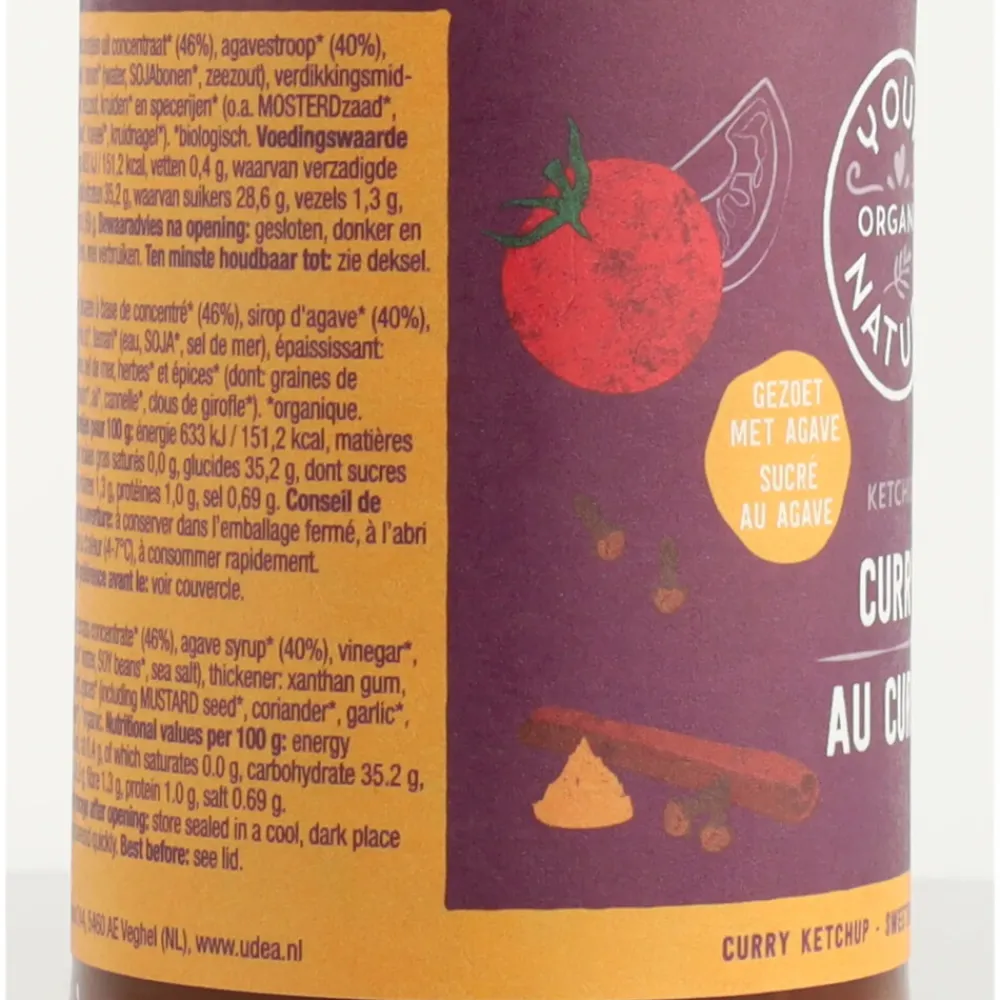 9x Curry Ketchup Biologisch 500 gr^Your Organic Nature Online