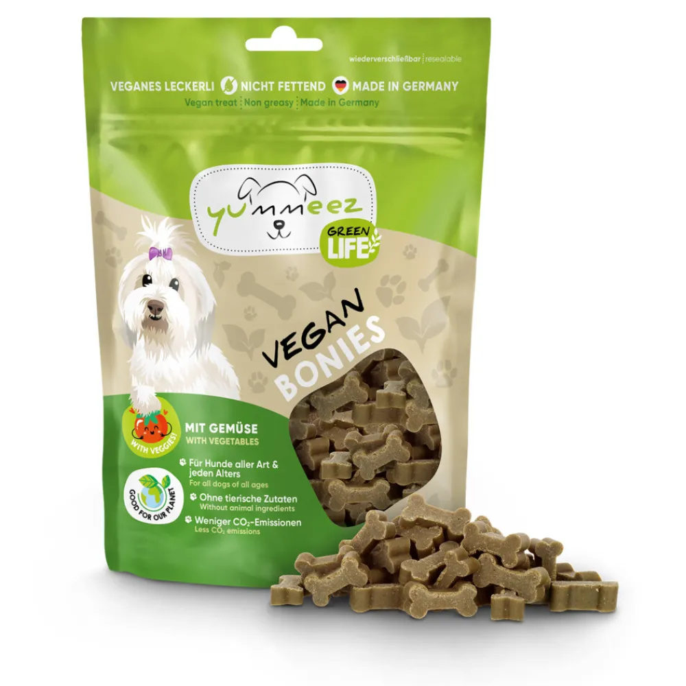 5x Green Life Bonies Hondensnack Vegan 175 gr^Yummeez Online