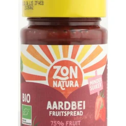 Siropen & Zoetstoffen|Beleg<Zonnatura 3x Fruitspread Aardbei Biologisch 250 gr